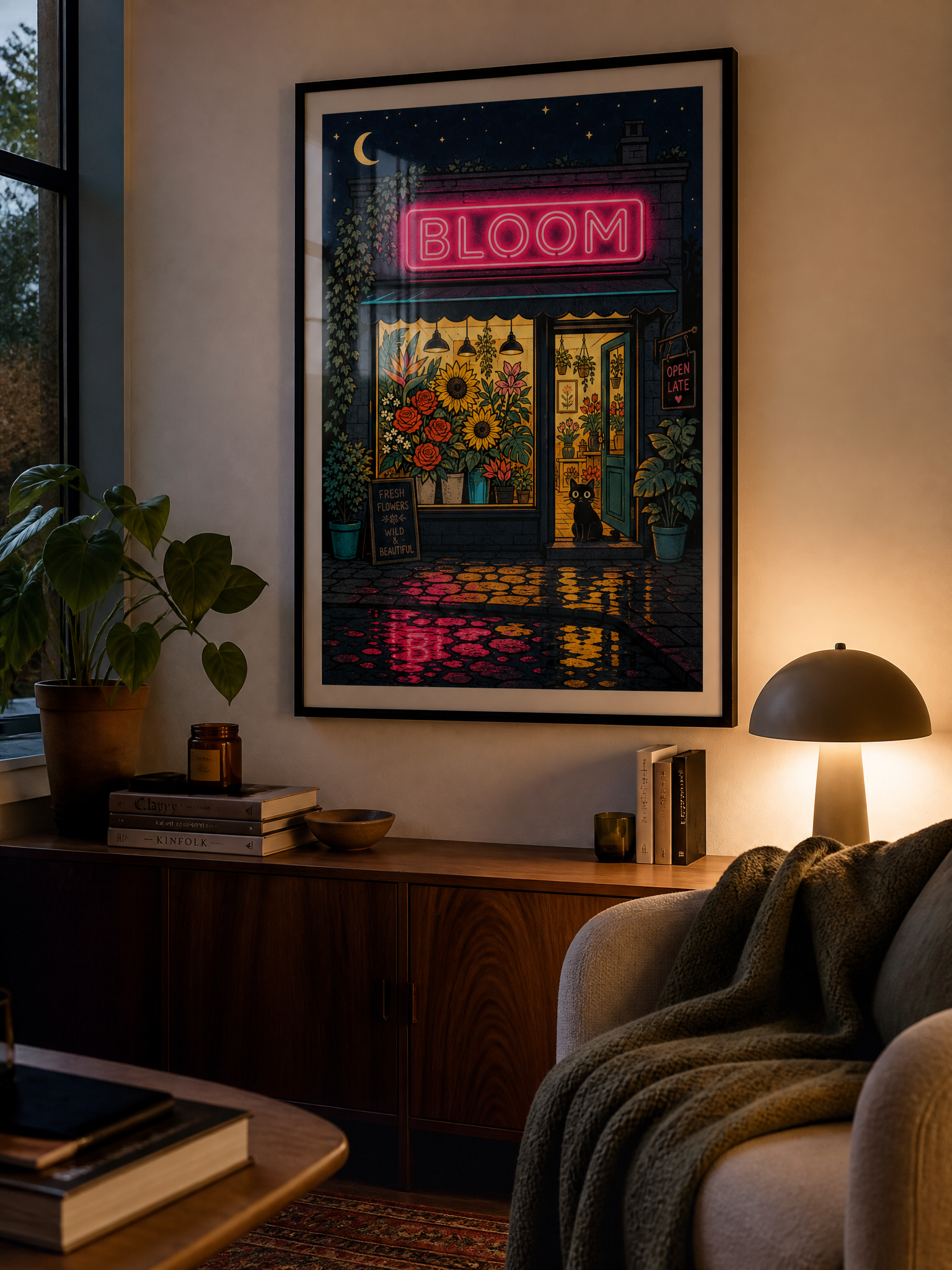 Bloom After Dark — Flower Shop Poster