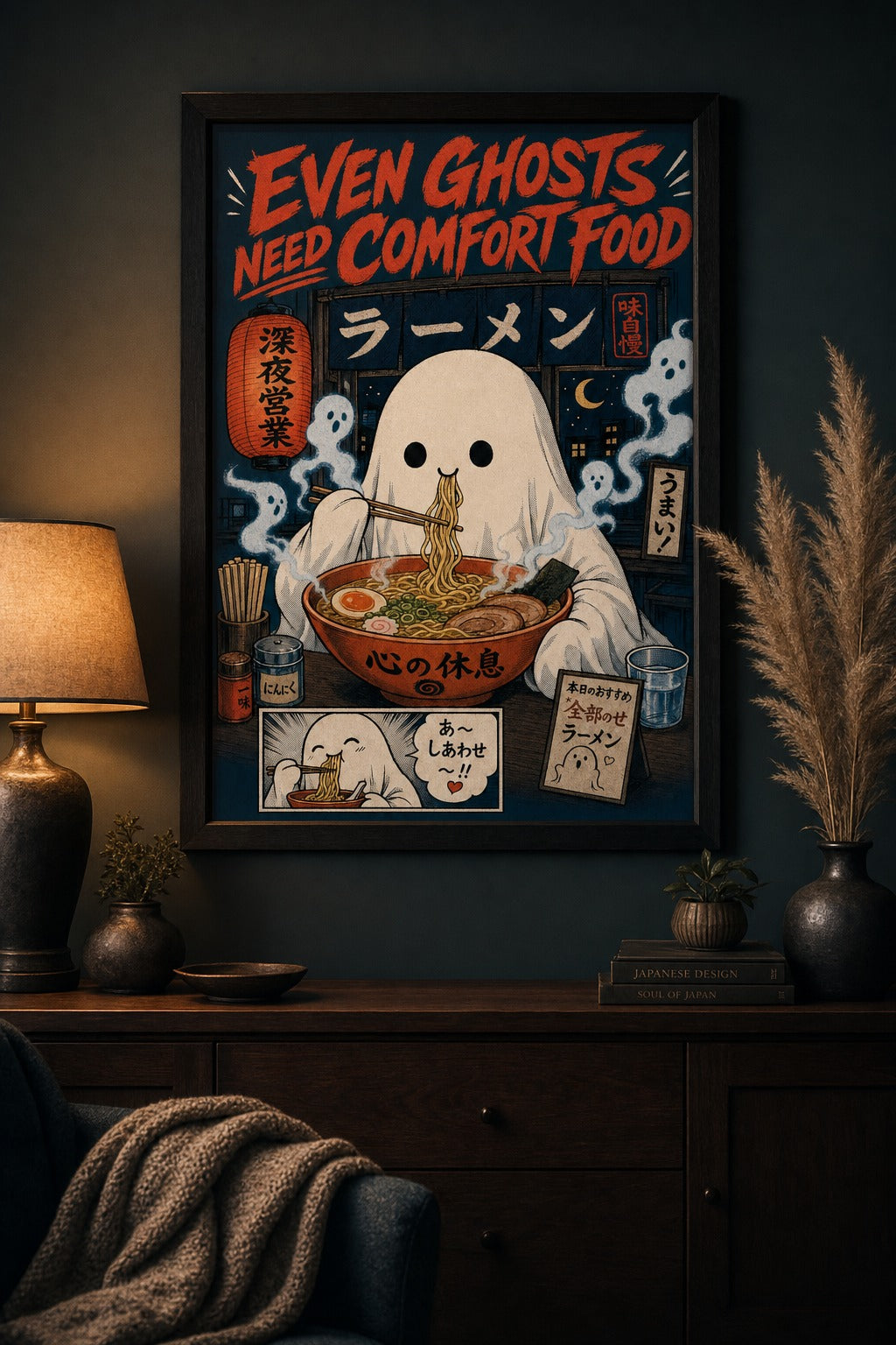 Even Ghosts Need Comfort Food — Ramen Ghost Poster