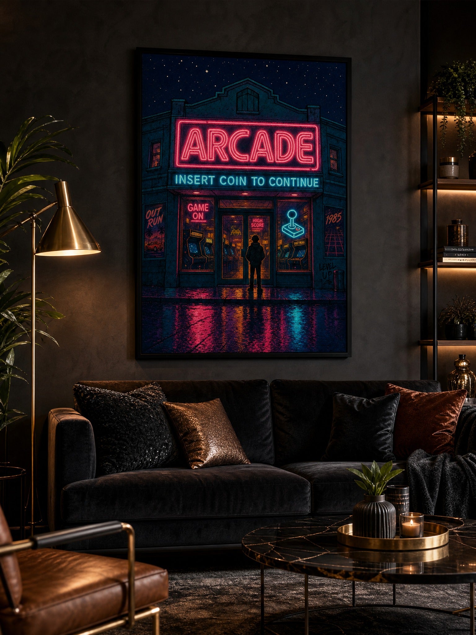 Insert Coin — Retro Arcade Poster
