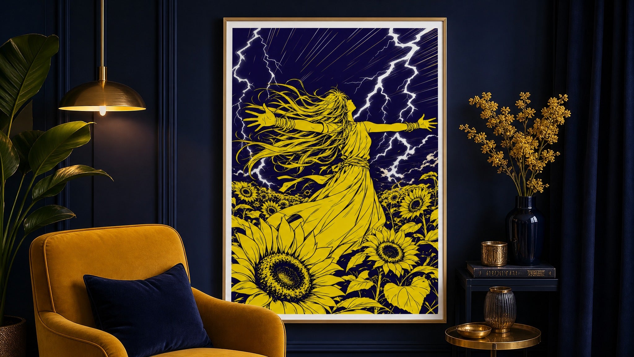 Thunder Bloom — Storm Figure Poster