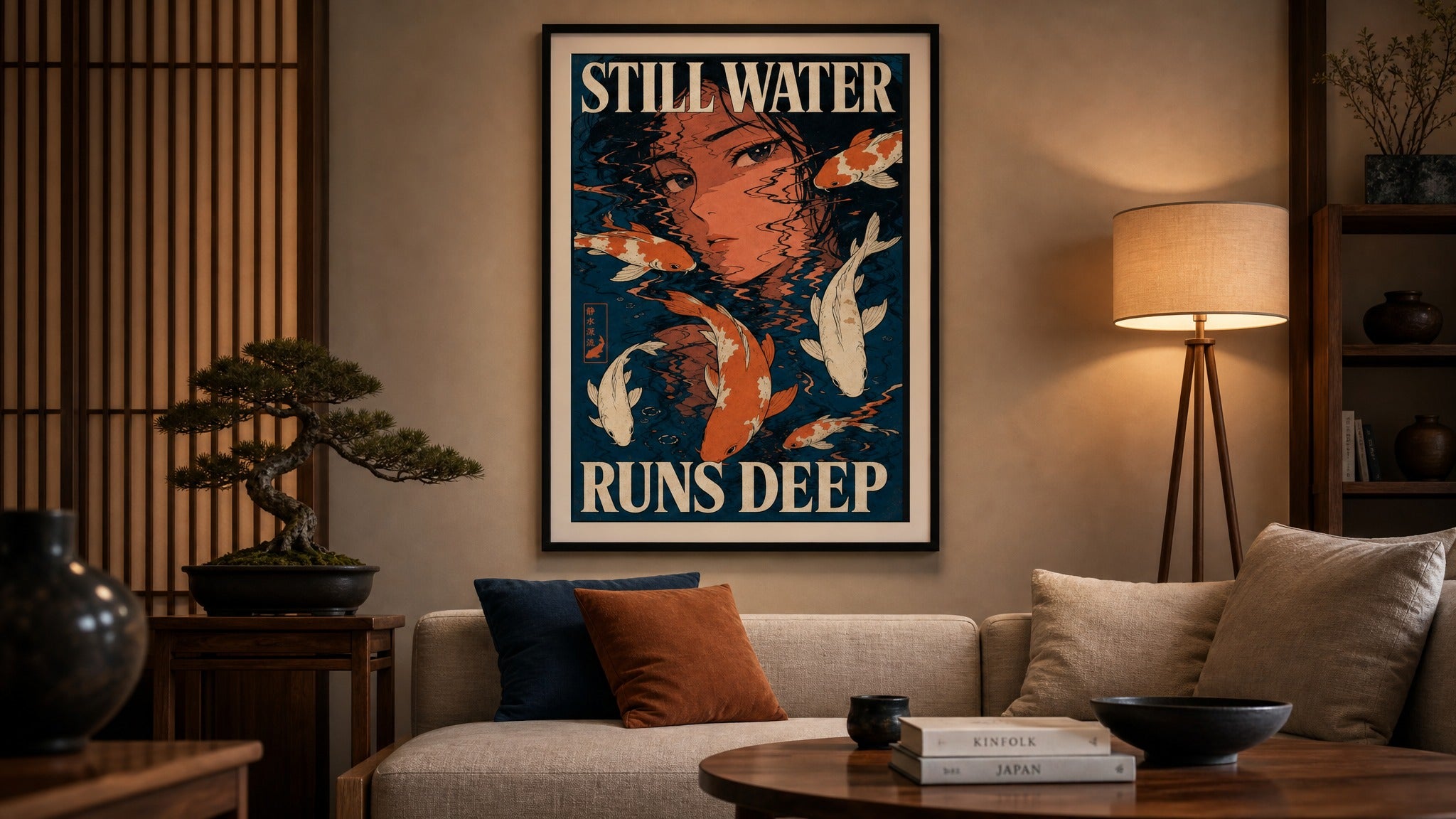 Still Water — Koi Pond Poster