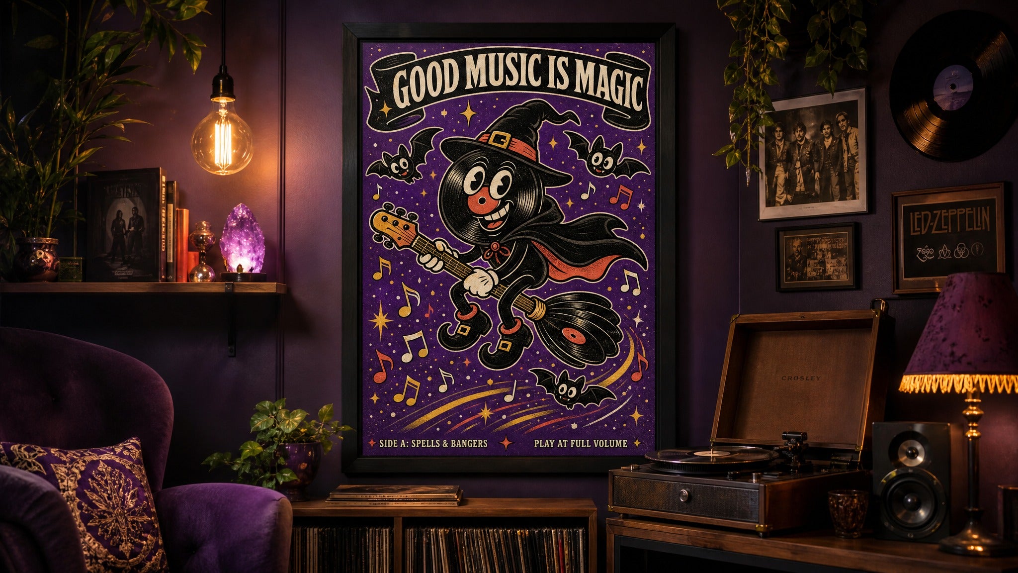 Good Music Is Magic — Vinyl Witch Poster