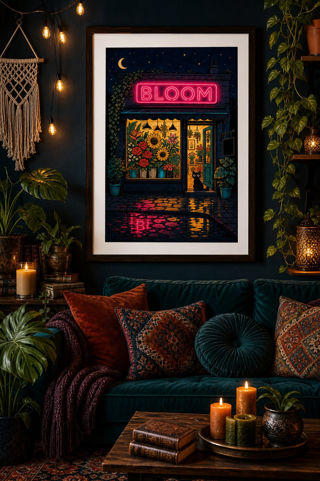 Bloom After Dark — Flower Shop Poster
