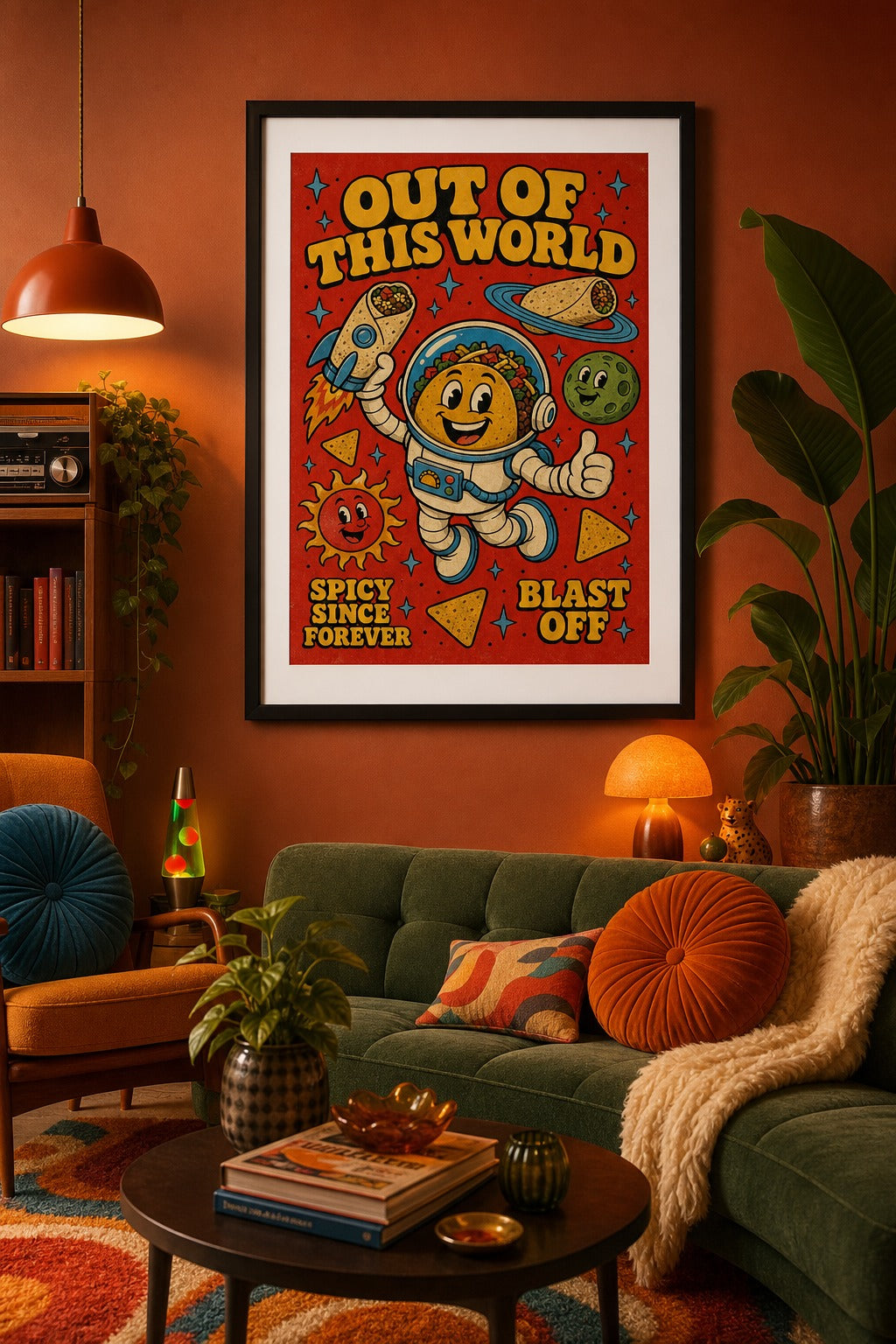 Out Of This World — Astronaut Taco Poster