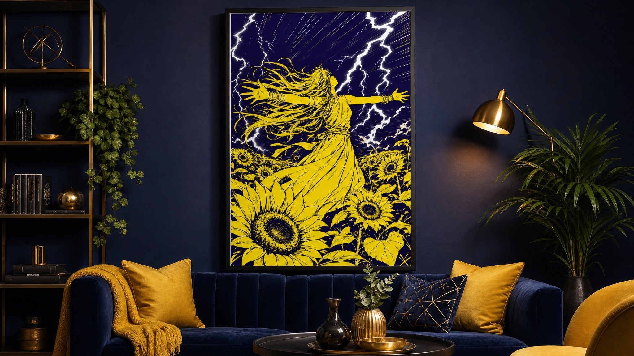 Thunder Bloom — Storm Figure Poster
