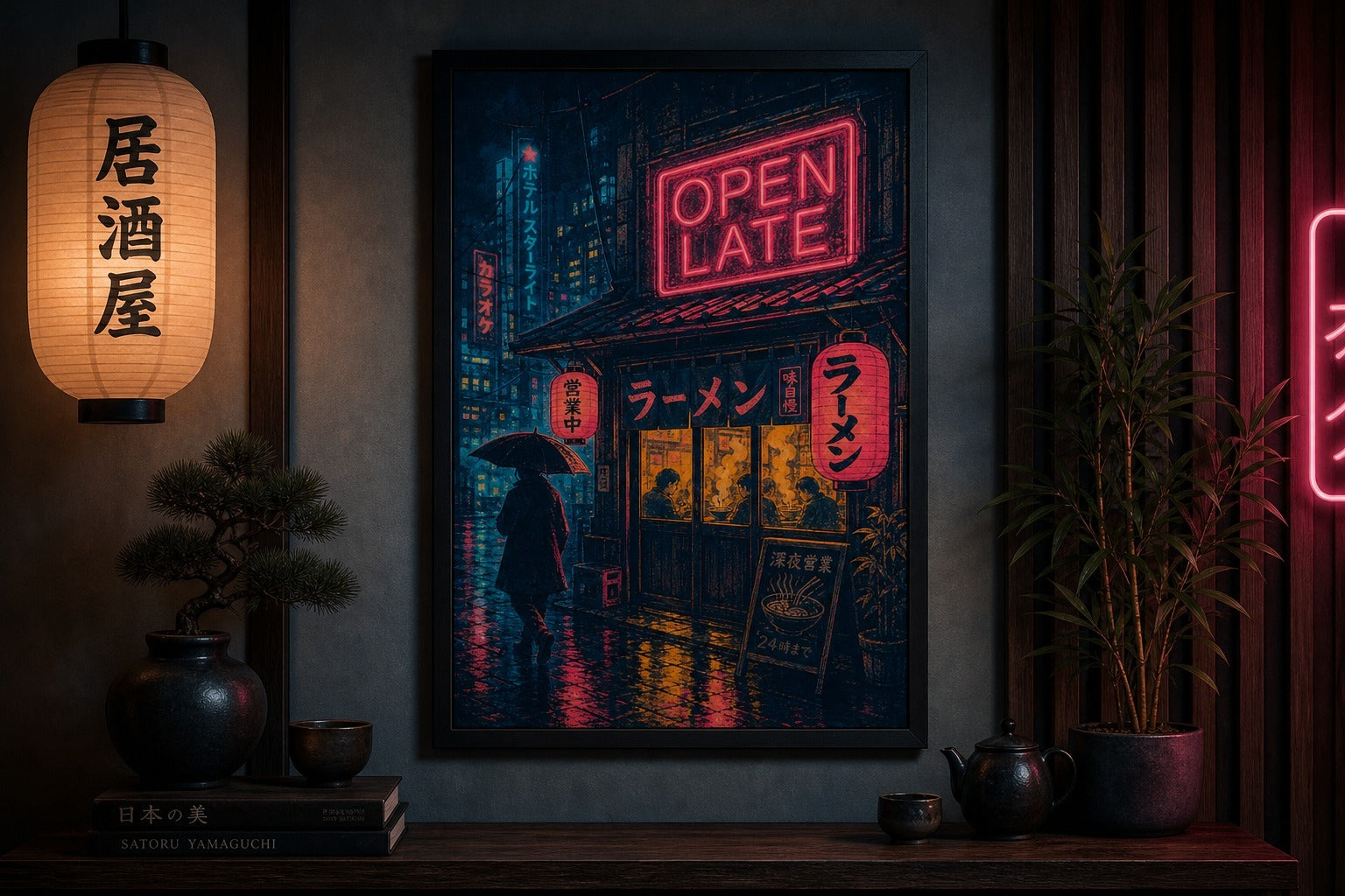 Ramen After Dark — Tokyo Night Poster