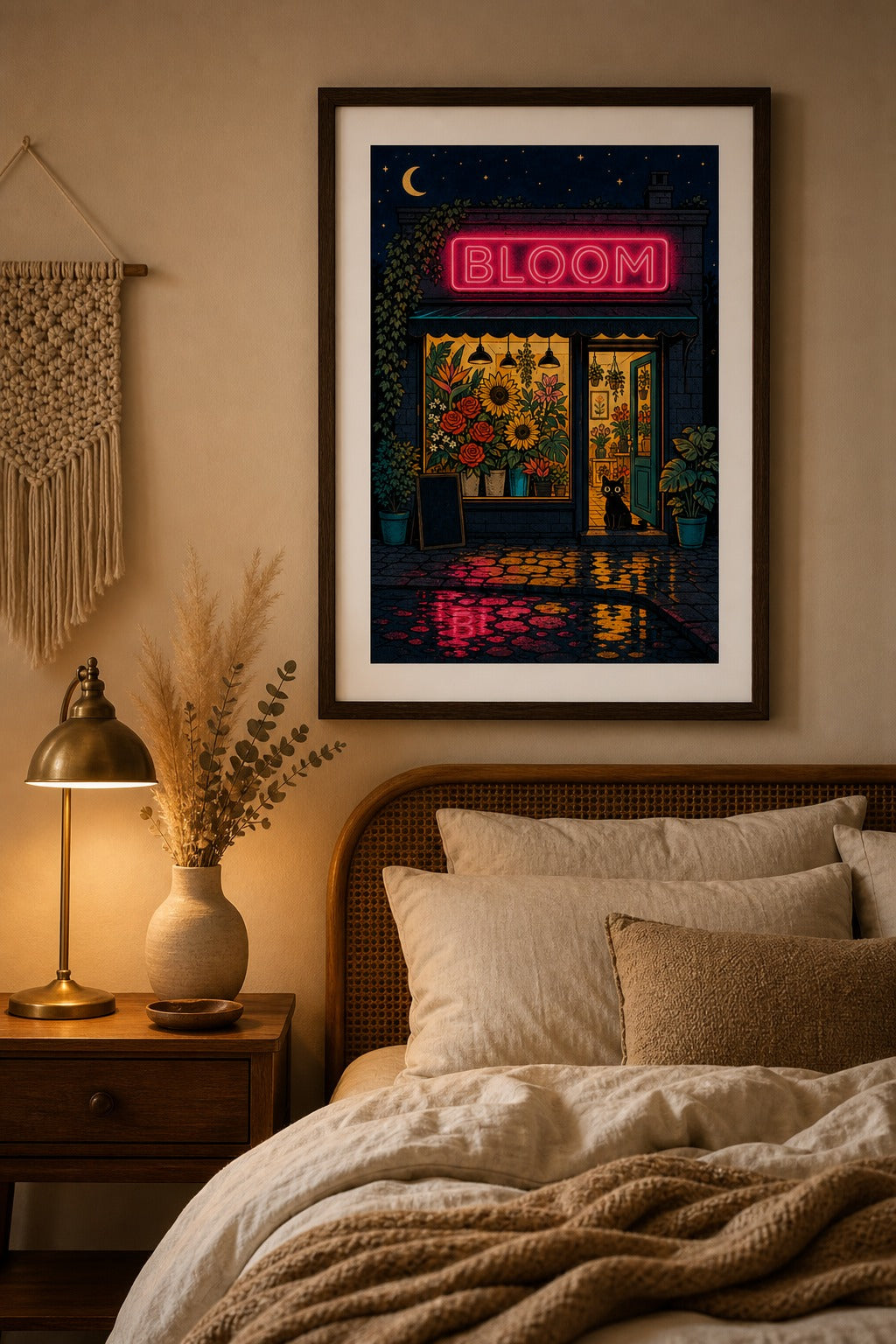 Bloom After Dark — Flower Shop Poster
