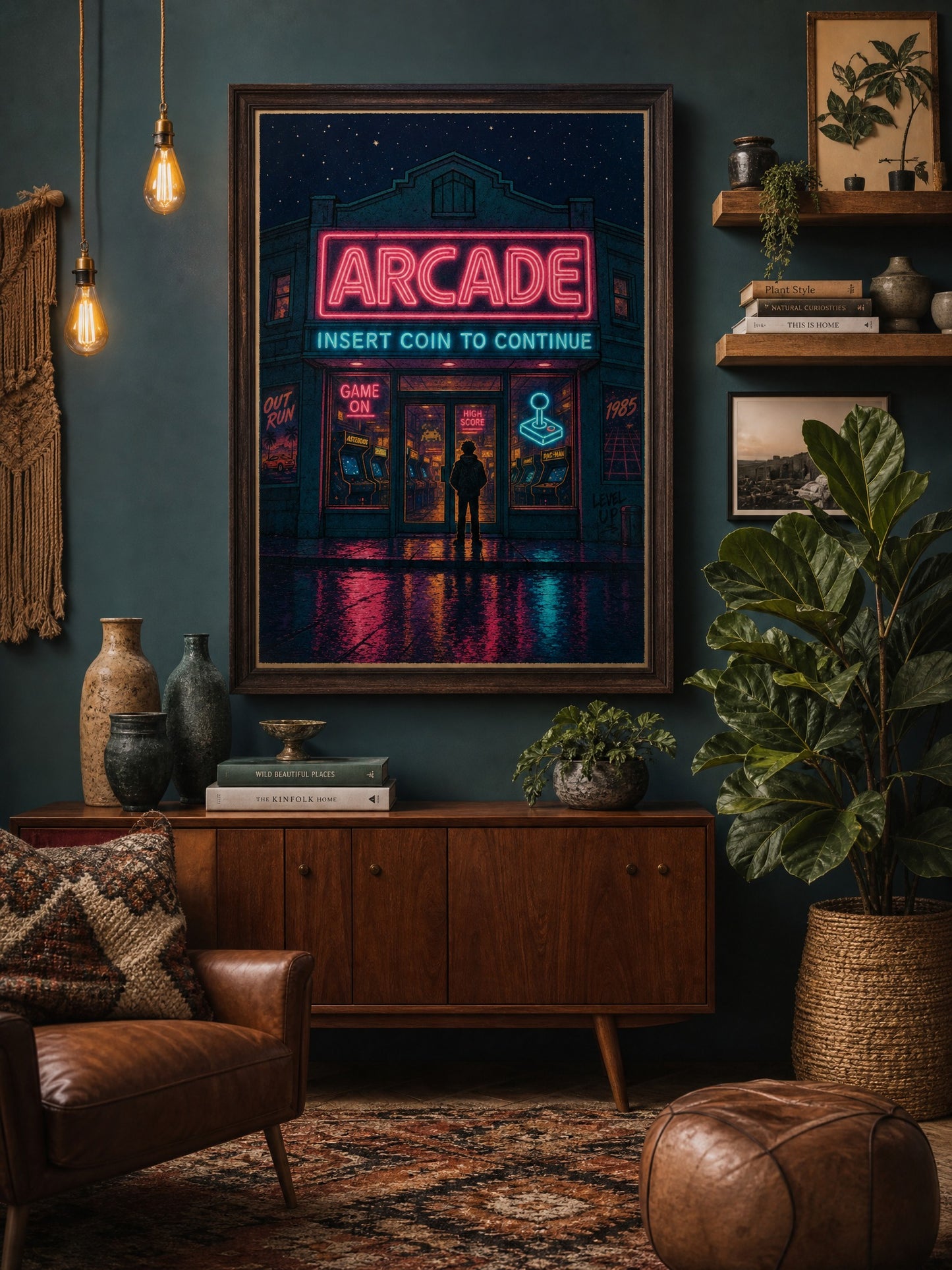 Insert Coin — Retro Arcade Poster