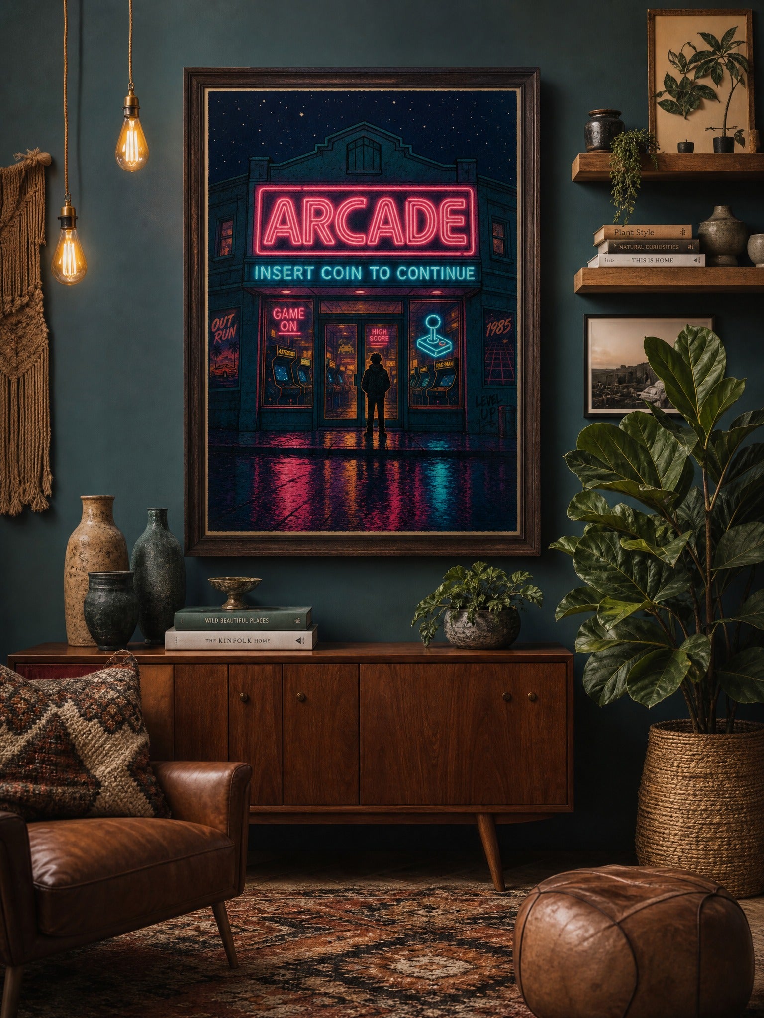 Insert Coin — Retro Arcade Poster