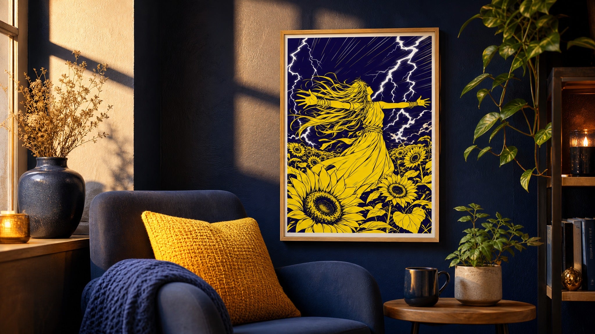 Thunder Bloom — Storm Figure Poster
