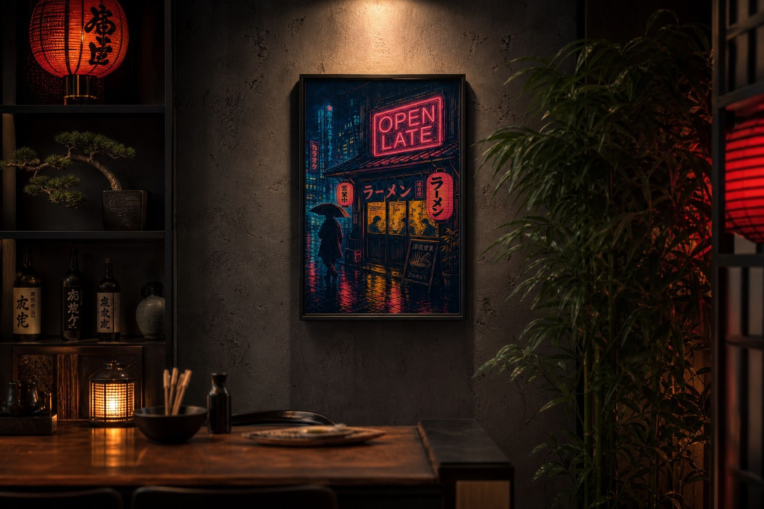Ramen After Dark — Tokyo Night Poster