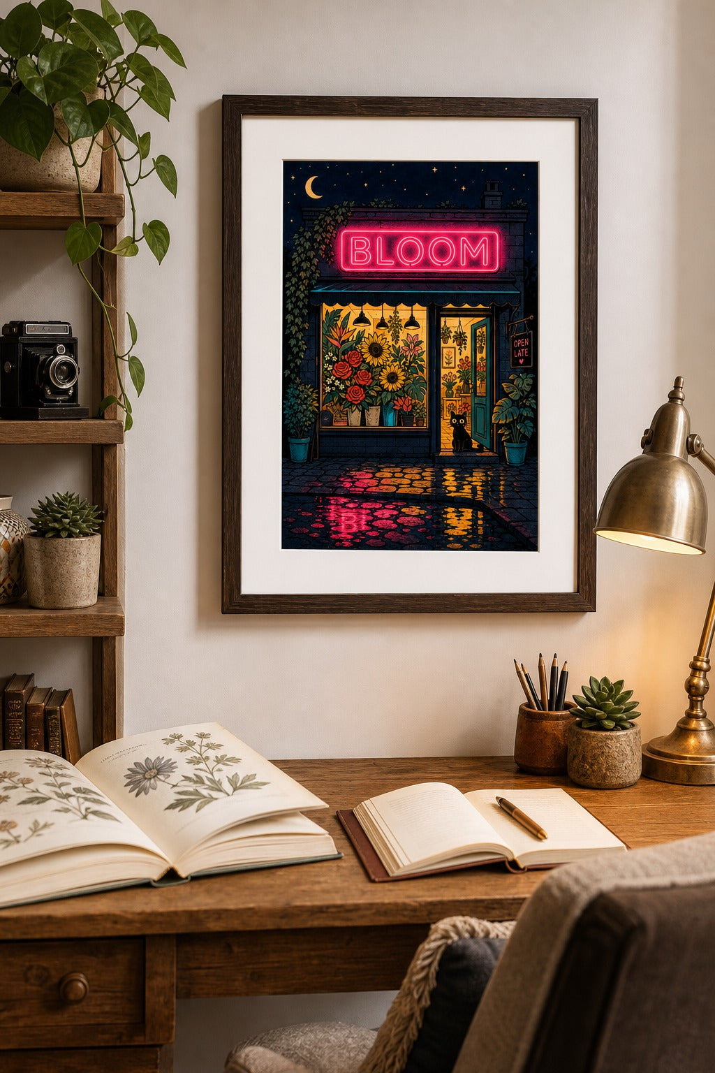 Bloom After Dark — Flower Shop Poster