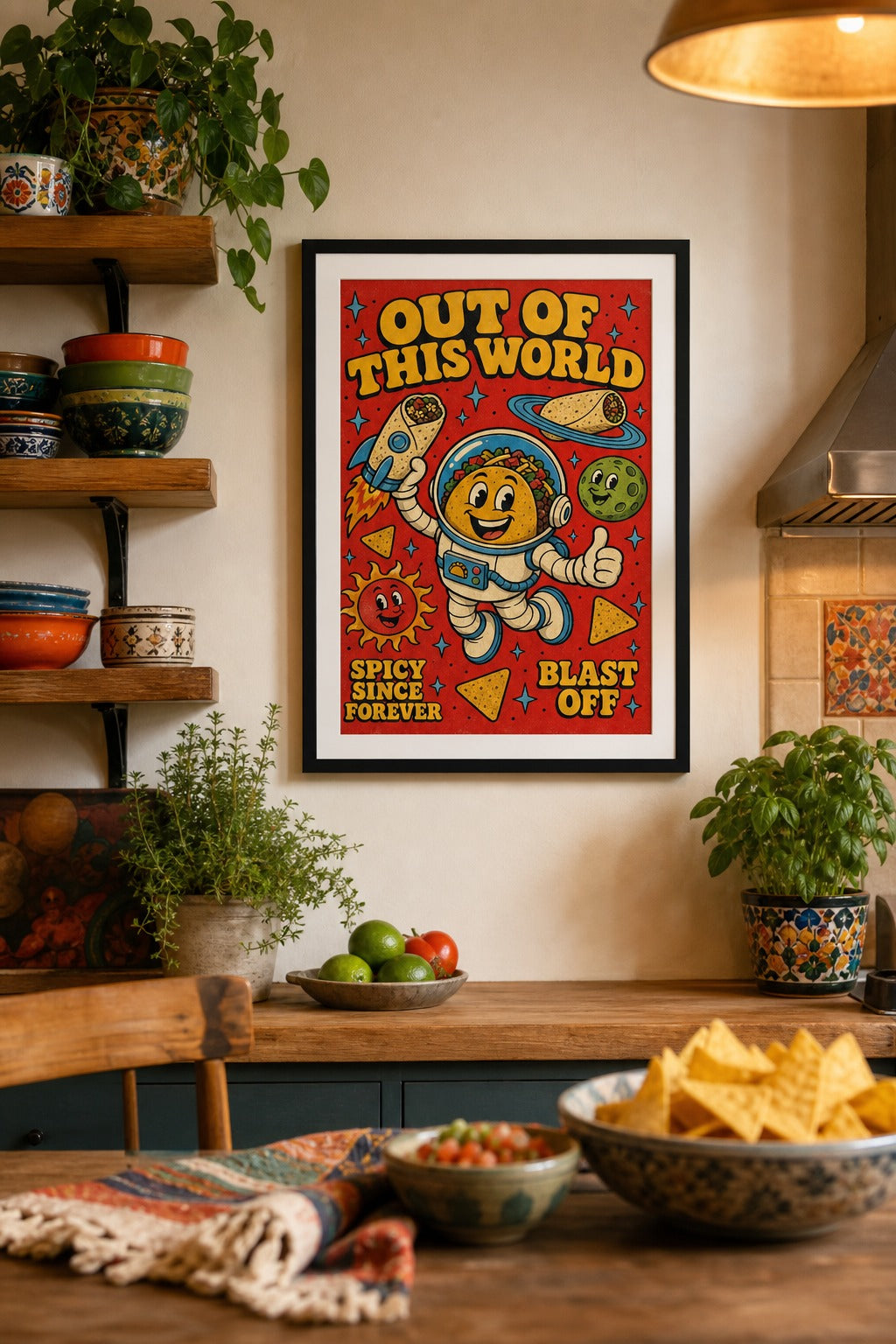 Out Of This World — Astronaut Taco Poster