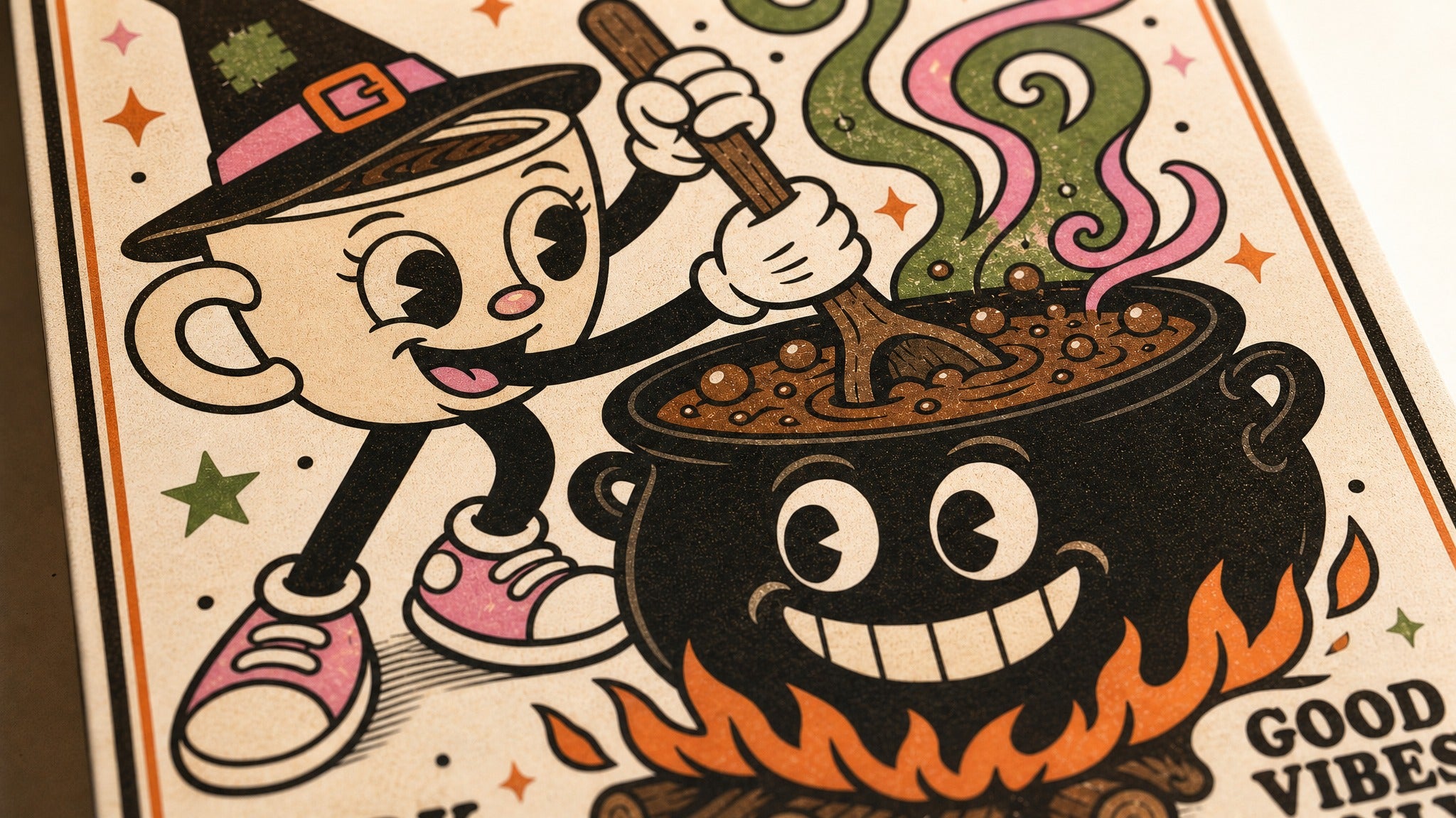 Brew Magic — Coffee Witch Poster
