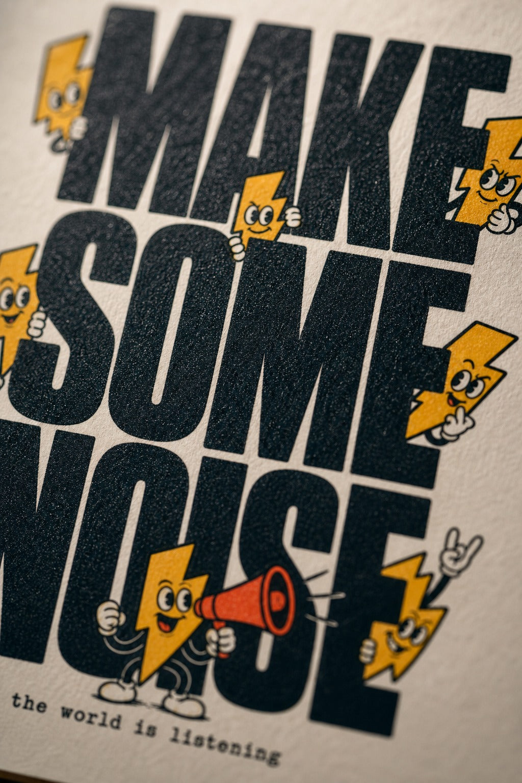 Make Some Noise — Typography Poster