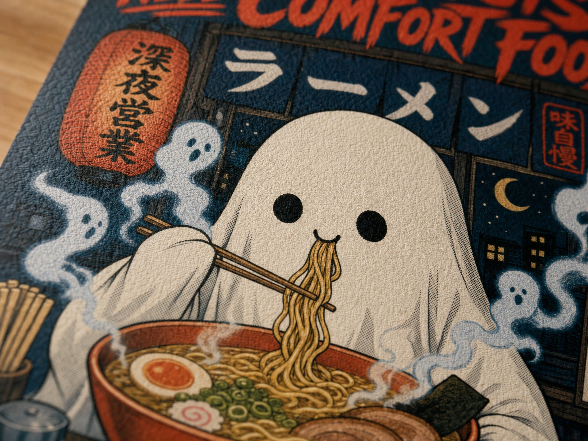 Even Ghosts Need Comfort Food — Ramen Ghost Poster