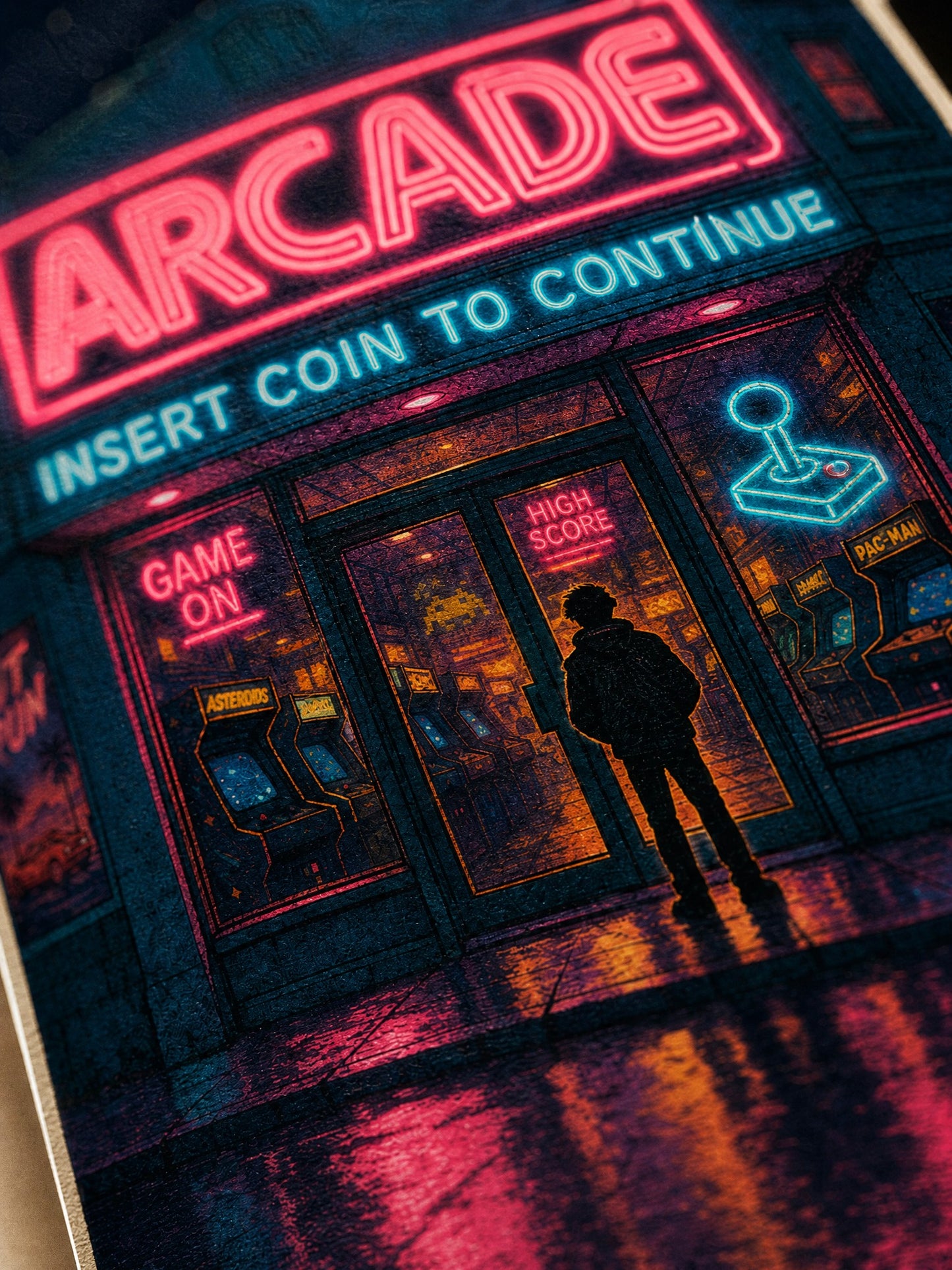Insert Coin — Retro Arcade Poster